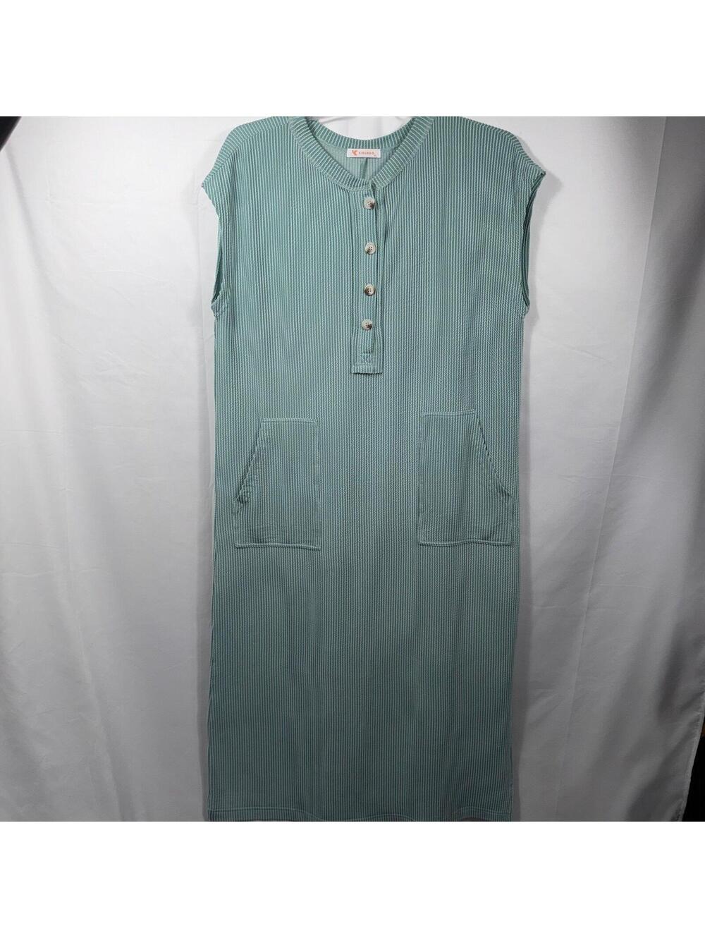 Kirundo Ribbed Sleeveless Midi Dress Size XL - Picture 2 of 11